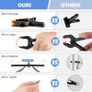 Elastic Nylon Backdrop Clamps Holder Background Clips for Video Photography Background Support, Canvas, Creation and Home Use Image 3