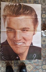 Large 1977 Elvis Presley Time Capsule: Magazine + Unused  Poster