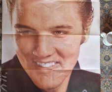 Large 1977 Elvis Presley Time Capsule: Magazine + Unused  Poster