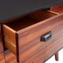 Sideboard 110x35x70 cm Solid Acacia Wood and MDF Image 6