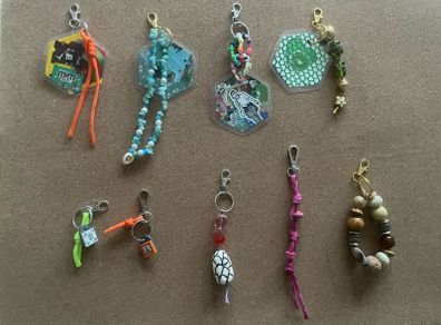 Handmade Keyrings & Bag Charms