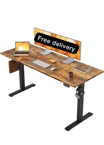 Electric Standing Desk, 140 x 60 cm Height Adjustable