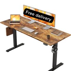 Electric Standing Desk, 140 x 60 cm Height Adjustable
