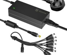12V 5A 60W Security Camera Power Adapter 100V-240V AC to DC with 8-Way Power Splitter Cable Power Supply for CCTV Security Camera DVR, LED Strip Lights