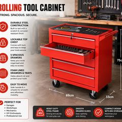 Heavy-Duty Tool Chest on Wheels