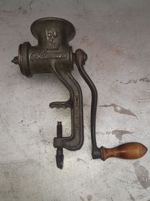 Antique Mincer with attachments
