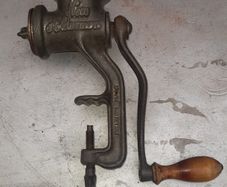 Antique Mincer with attachments