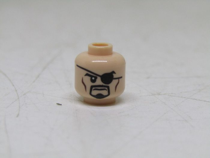LEGO Superheroes Nick Fury Error Prototype Test Print Colour Flesh Head Rare And Hard To Find