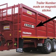 MAGNETIC Trailer Numbers made for IGAS.