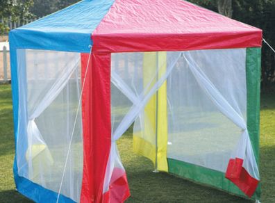 New Children's Multi Coloured Play Tent Sun Shade 1.5m x 1.5m