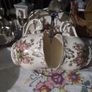 Two China Cups & Saucers with Spoons on a Stand Image 5
