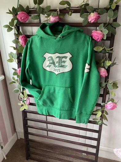 hoodie American eagle retro green shamrock special edition hoodie x small