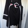 Shine Black Matching Set 4XL Fits like UK 24,26 oversized Long Tunic  Trousers Image 7