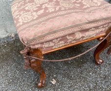 Victorian carved leg Stool
