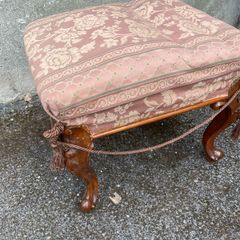 Victorian carved leg Stool