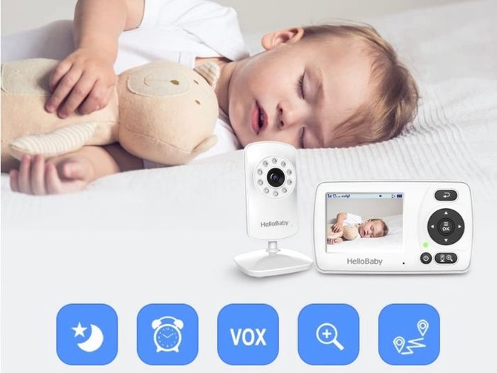 Baby Monitor, Monitor with Camera and Audio, , Infrared Night Vision Camera,VOX Mode, Lullaby, Two Way Audio (FREE POSTAGE)