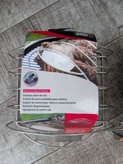 Weber BBQ rib rack & premium drying rack - NEW
