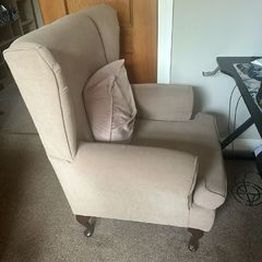 Free armchair available to collect. Has been stored in a shed for 10monthe so needs cleaning or reupholstering.