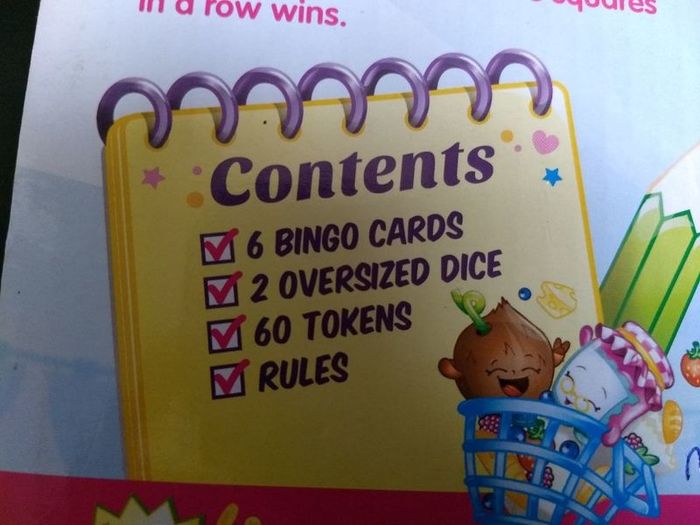 Shopkins Big Roll Bingo Game