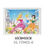 Cartoon Princess Wall Stickers For Kids Room, Girls Bedroom, Wall Decoration, Door, Window Sticker Image 2