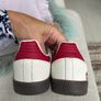 Raspberry Pink & White Lace Up Trainers, Samba Style UK Size 6 Image 10