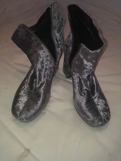 Grey Suede Boots
