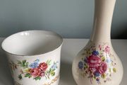 China pot and a bud vase