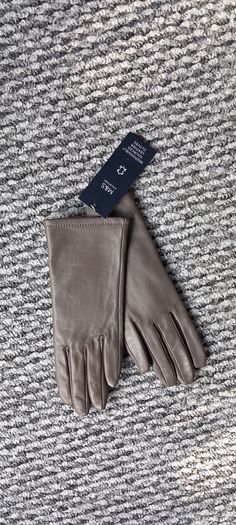 Gloves leather, new with tags Marks and Spenser