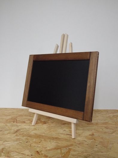 Blackboard A3 with Wooden Easel for Wedding Events or Shop's Window