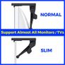 PC Monitor TV Slim Top Storage Shelf for Speakers or Accessories Image 2