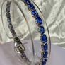 Natural Kashmir Kyanite Tennis Line Bracelet Image 2