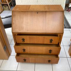 3 Drawer Veneer Writing Bureau