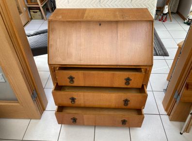 3 Drawer Veneer Writing Bureau