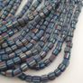 Vintage African Style Stripe Pattern 5.5 - 6 mm Glass Beads Necklace Image 9