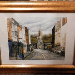 Framed Signed Waterford Clock Tower by Philip Gray 30 euro