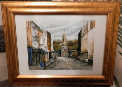 Framed Signed Waterford Clock Tower by Philip Gray 30 euro