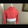 Fran & Jane dressy light jacket size 10 coral/cream/taupe Image 3