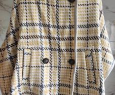 Designer See by Chloe wool cape coat poncho vest jacket S/M    80% wool
