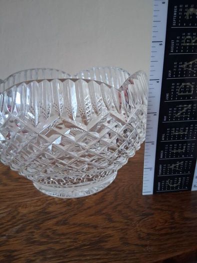 Crystal bowl sTc etched