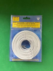 30 Metre Irish Telephone and Broadband Modem Extension Lead