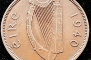 [#318] - Ireland 1940 | Irish 1d | Irish One Penny | Hen and Chicks | KM.11