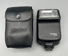 Contax TLA 20 Shoe Mount Flash - Tested and Working with Case