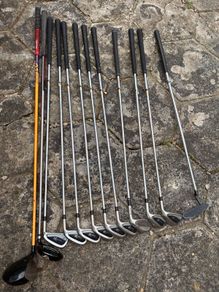 Golf clubs and bag