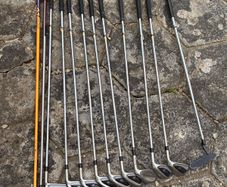 Golf clubs and bag