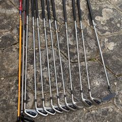 Golf clubs and bag