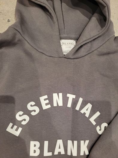 Grey Blank Essentials Boys Hoodie & Shorts Set. 9-10yrs. New