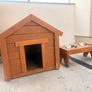 Solid wooden outdoor dog house Image 4