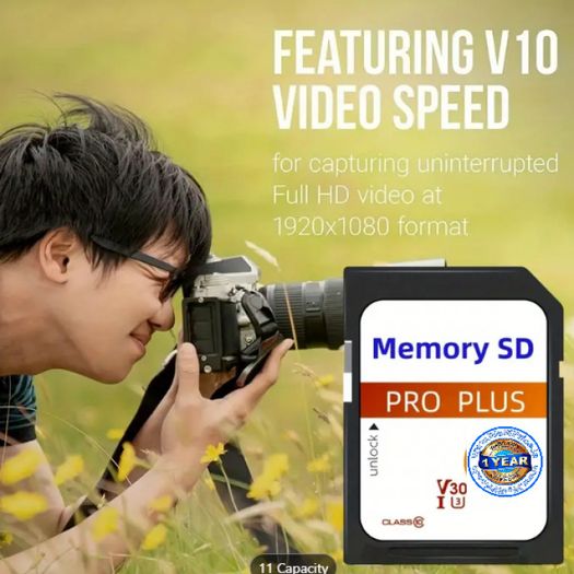 Memory SD Pro Plus Cards 32GB High Speed Class 10 SDHC/SDXC Compatible