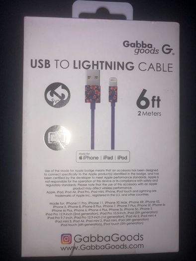 iPhone USB Charging and Data Cable 2 meter brand new