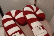 2 x Candy cane christmas cushions